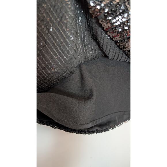 NBD Revolve Sequin Feather Black Mini Dress - Picture 7 of 11